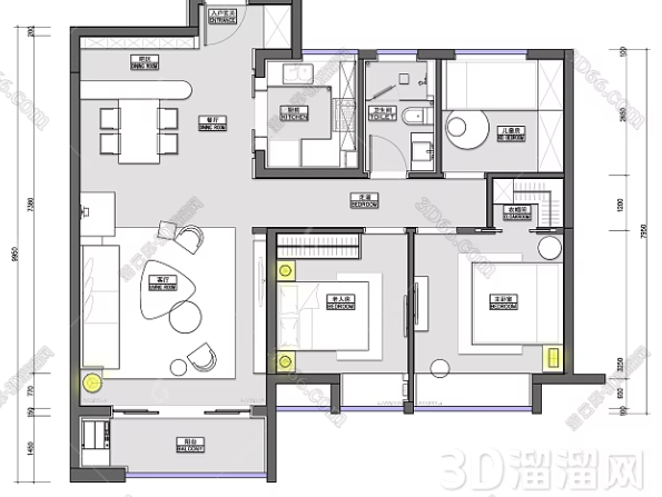 cad里如何一键生成房门？