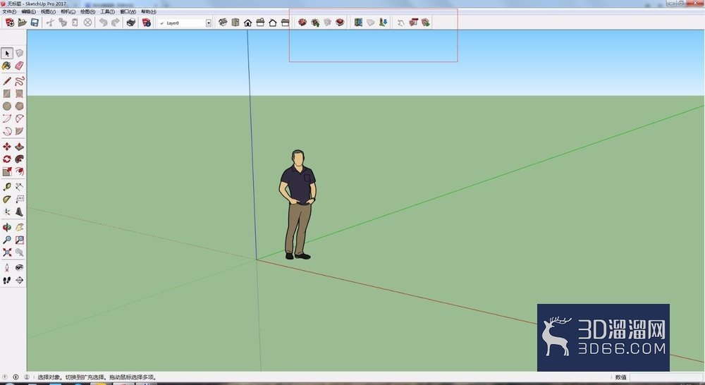 sketchup草图大师怎么调整工具面板？