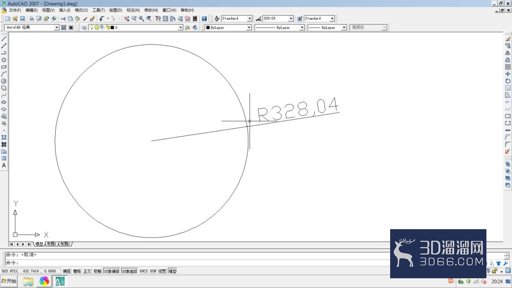 AutoCAD2007如何标注半径和直径？