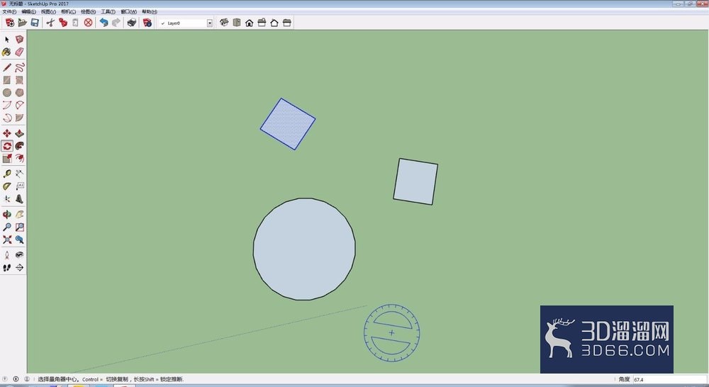 SU草图大师sketchup2017怎么进行环形复制? SU草图大师sketchup2017怎么进行环形复制?