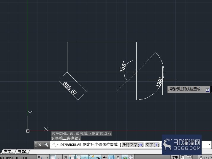 AutoCAD如何进行角度标注? AutoCAD如何进行角度标注?