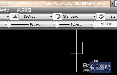 AutoCAD如何画指南针？