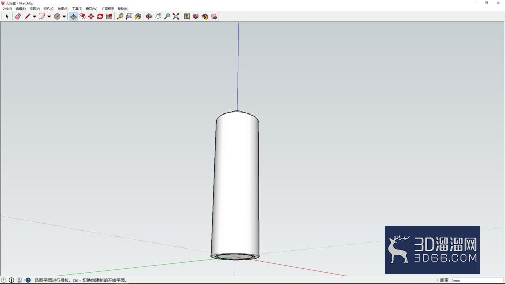 使用sketchup简单电池建模