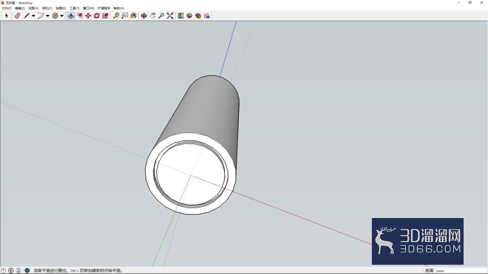 使用sketchup简单电池建模