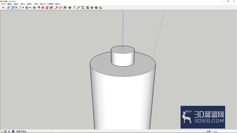 使用sketchup简单电池建模