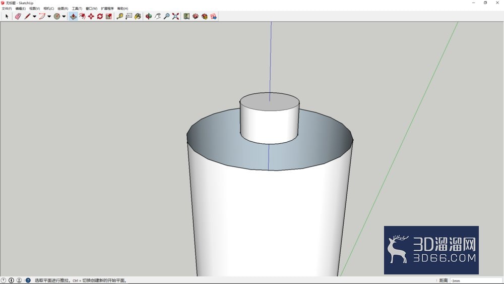 使用sketchup简单电池建模