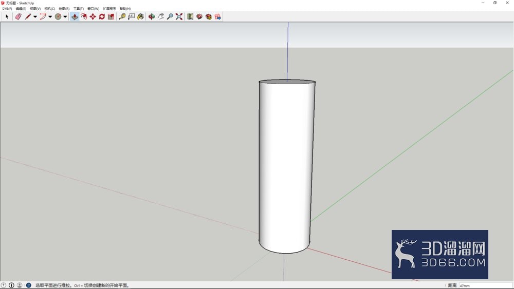 使用sketchup简单电池建模