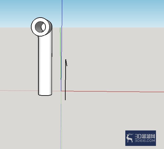草图大师怎么绘制水管模型？