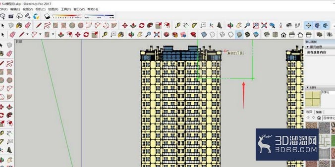 草图大师使用立体建筑图制作建筑剖面图