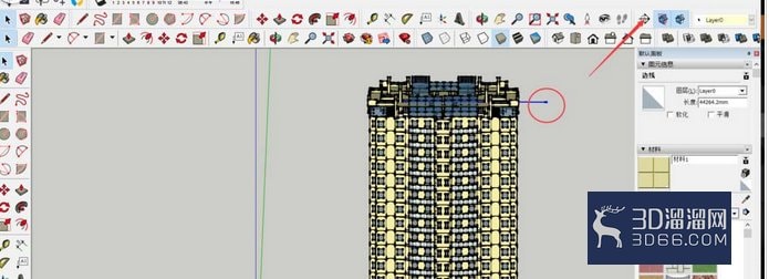 草图大师使用立体建筑图制作建筑剖面图