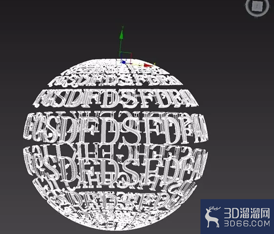 3DMAX异形字母球体建模? 3DMAX异形字母球体建模?