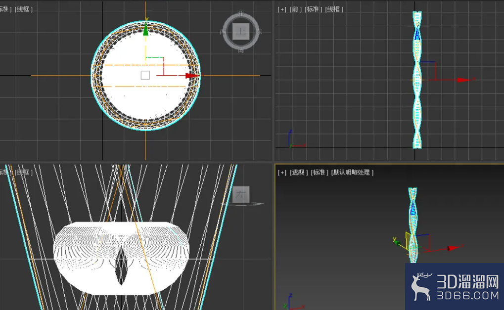 3Dmax建模DNA分子链 3Dmax建模DNA分子链