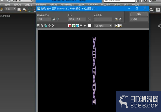 3Dmax建模DNA分子链 3Dmax建模DNA分子链