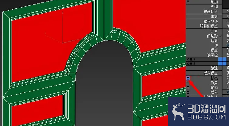 3DMAX如何建模欧式拱门？