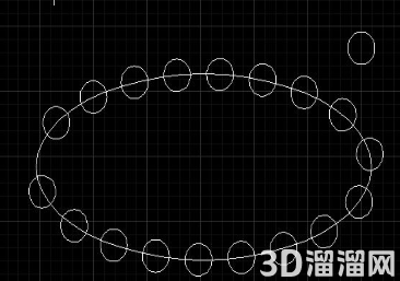 CAD创建椭圆阵列和路径阵列的方法