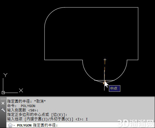 CAD怎么创建圆形或带圆弧的覆盖区域？