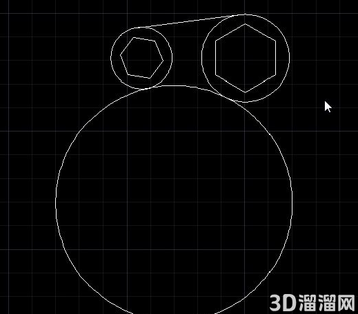 CAD中以圆为设计中心的实例