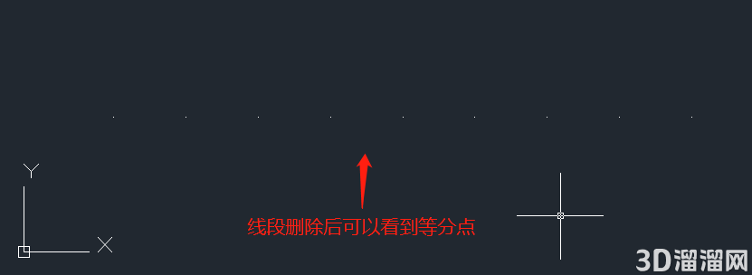 CAD等分线段的点看不到怎么办? CAD等分线段的点看不到怎么办?