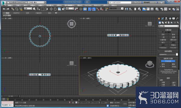 3dmax如何做齿轮? 3dmax如何做齿轮?