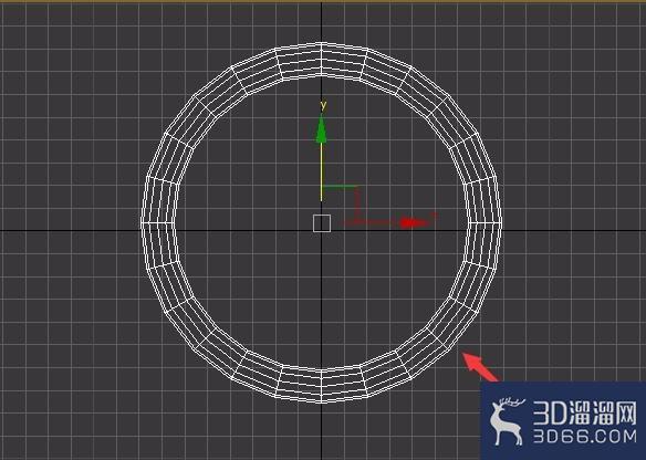 3dmax如何从圆环快速创建矩形框？