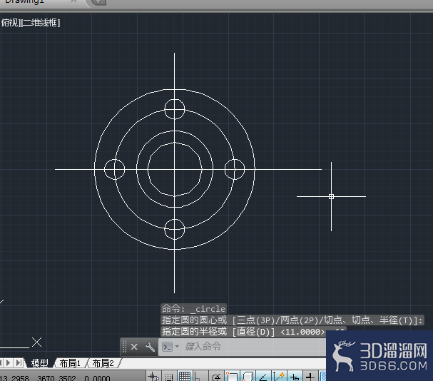 CAD2014绘制圆形方法步骤