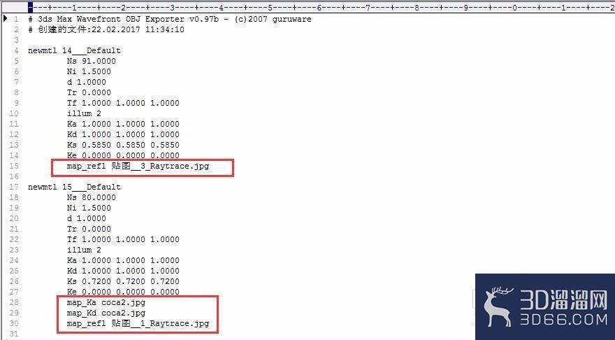 3dmax导出three.js使用的obj格式文件时缺少贴图 3dmax导出three.js使用的obj格式文件时缺少贴图