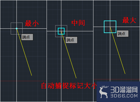 怎么调节CAD中鼠标控制的十字光标和选点的大小？