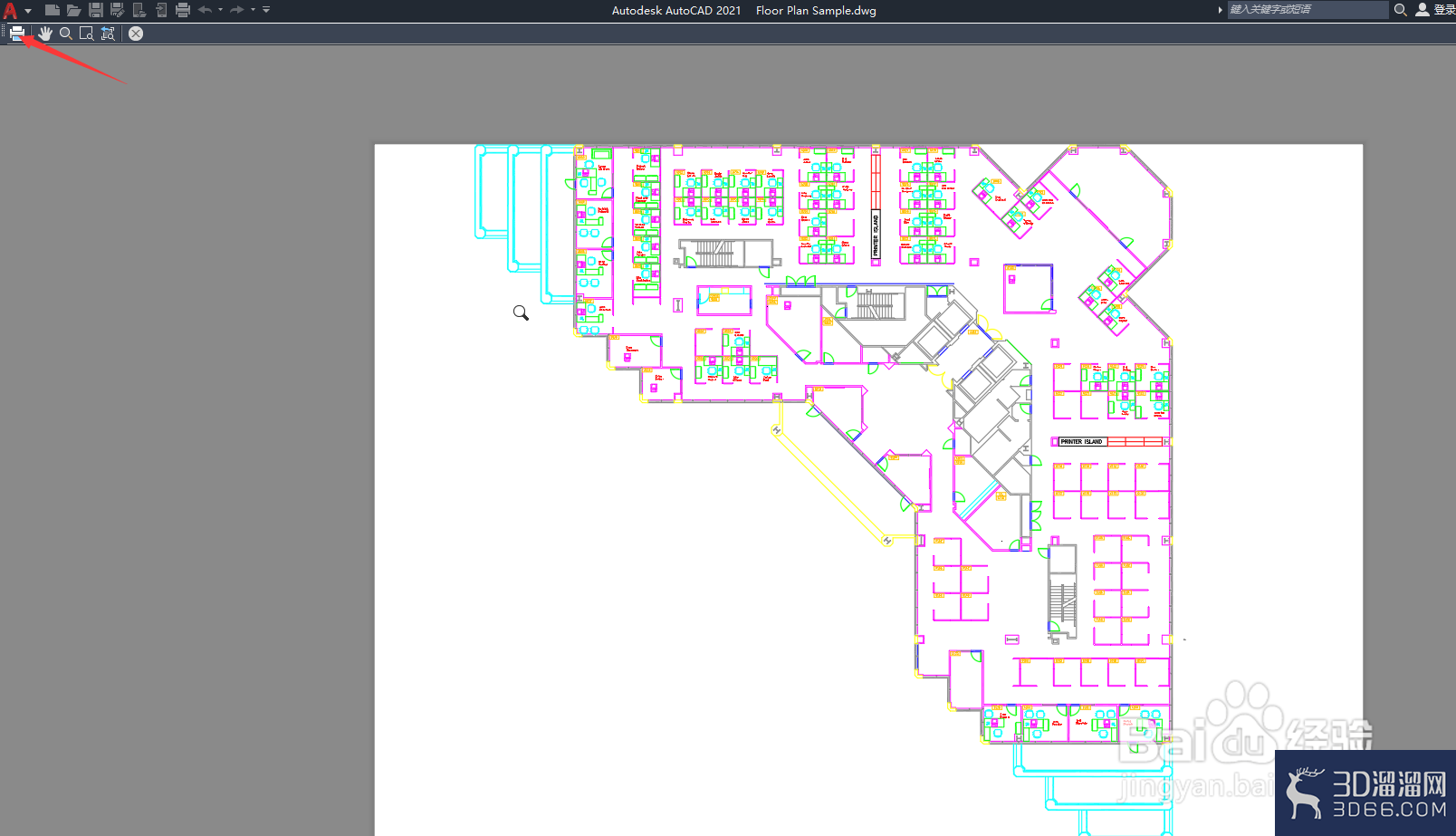 在AutoCAD2021中如何输出文件为PDF？