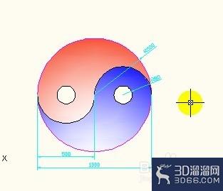 AutoCAD渐变色画太极图方法