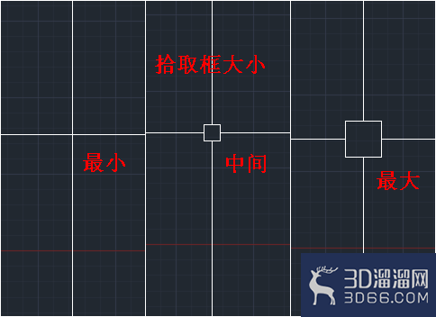 怎么调节CAD中鼠标控制的十字光标和选点的大小？