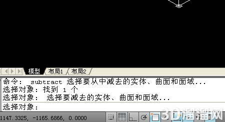 AutoCAD三维立体组合方法 AutoCAD三维立体组合方法