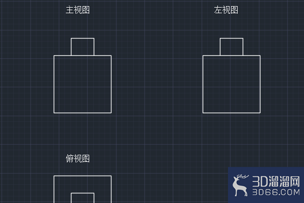 AutoCAD凸台三视图绘制技巧 AutoCAD凸台三视图绘制技巧