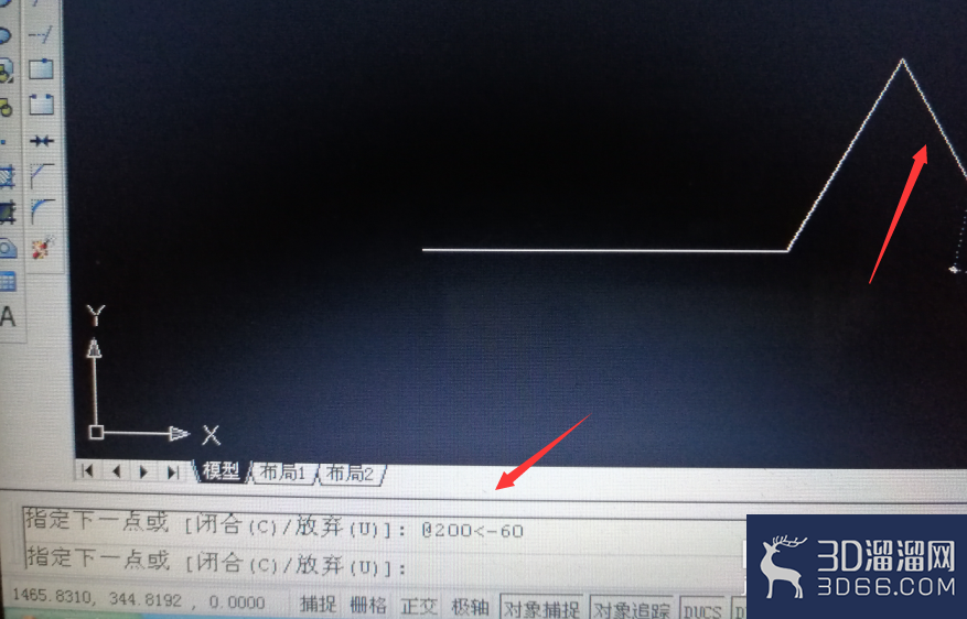 CAD怎么用长度和角度命令绘制直线? CAD怎么用长度和角度命令绘制直线?