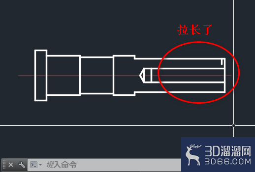 CAD怎么将产品的一部分拉长拉伸? CAD怎么将产品的一部分拉长拉伸?