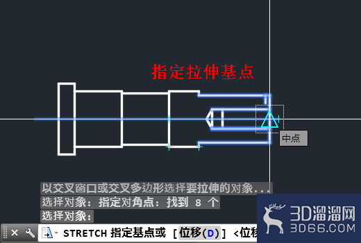 CAD怎么将产品的一部分拉长拉伸? CAD怎么将产品的一部分拉长拉伸?