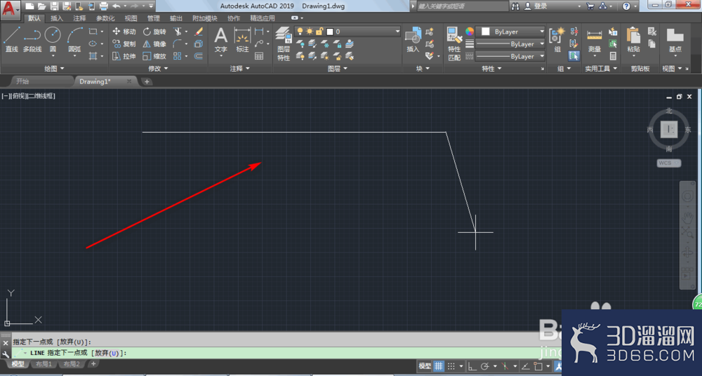 AutoCAD2019怎么画平行线？