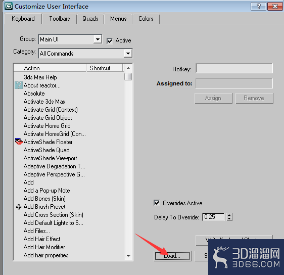 怎样设置3dmax的快捷键? 怎样设置3dmax的快捷键?