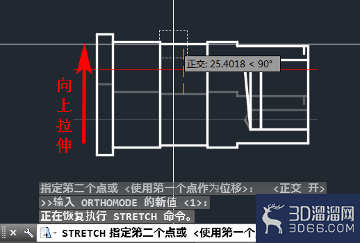 CAD怎么将产品的一部分拉长拉伸? CAD怎么将产品的一部分拉长拉伸?