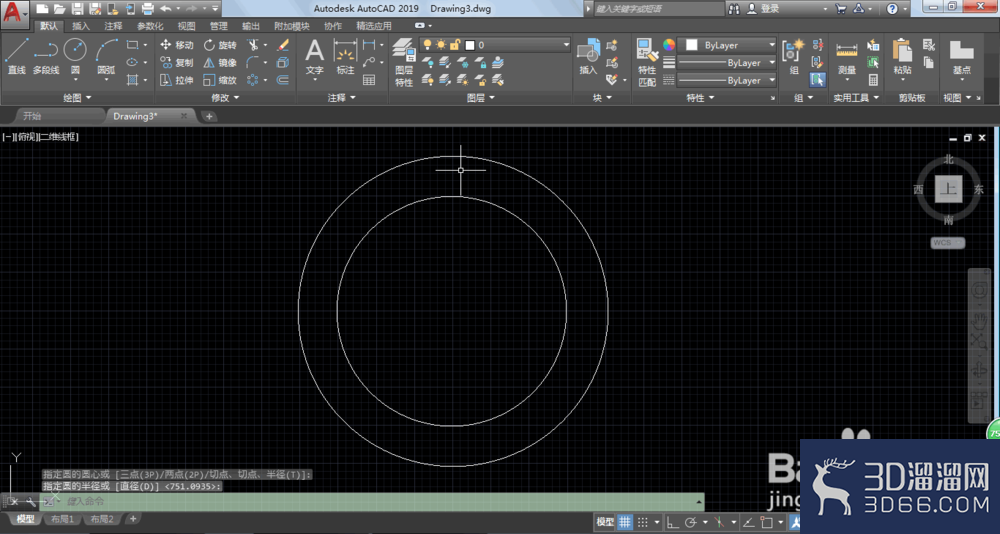 AutoCAD2019画齿轮的方法
