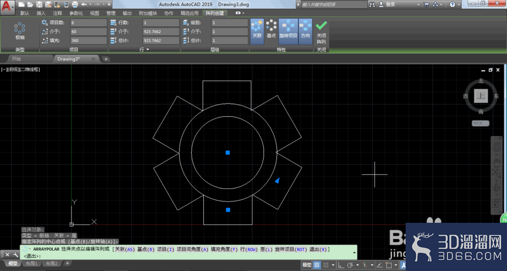 AutoCAD2019画齿轮的方法