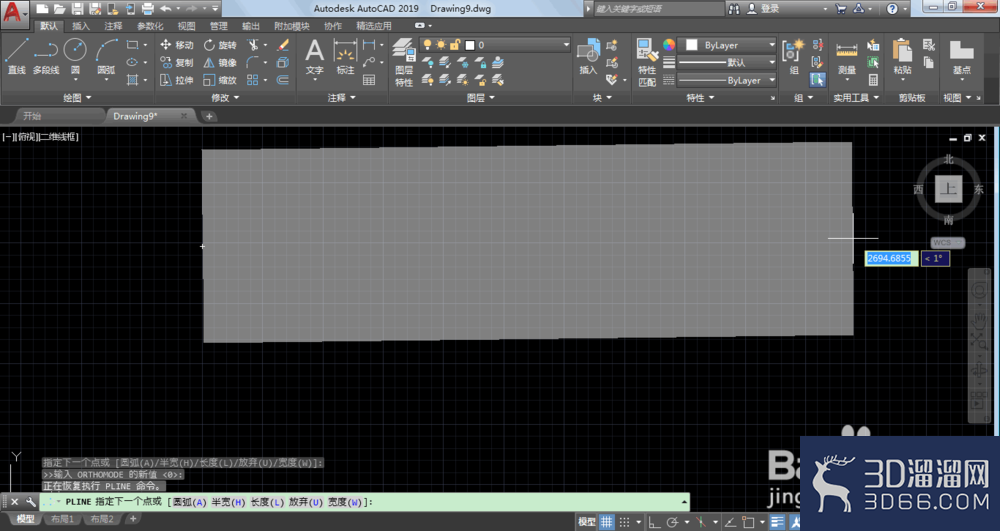 AutoCAD2019怎么画粗线？