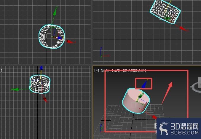 3dmax如何将倾斜的物体往倾斜的方向移动？