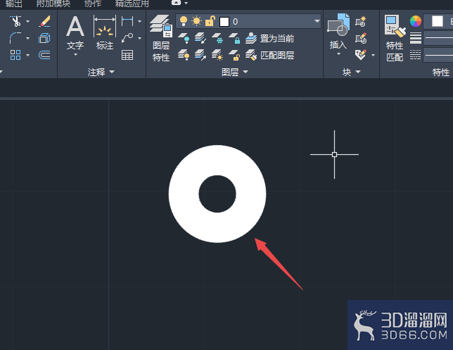 AutoCAD2020如何画圆环? AutoCAD2020如何画圆环?