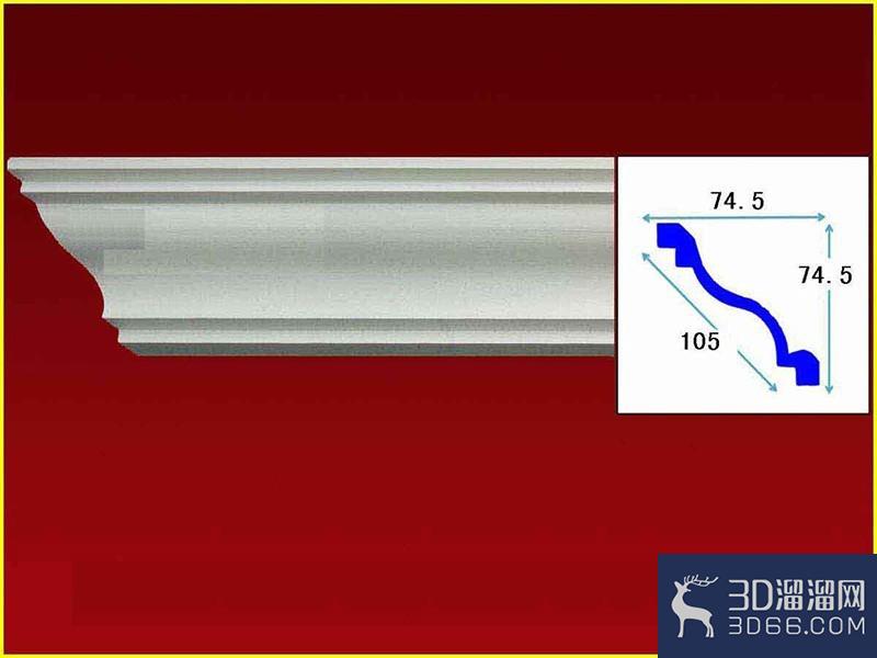 用3DMAX如何制作石膏线模型？