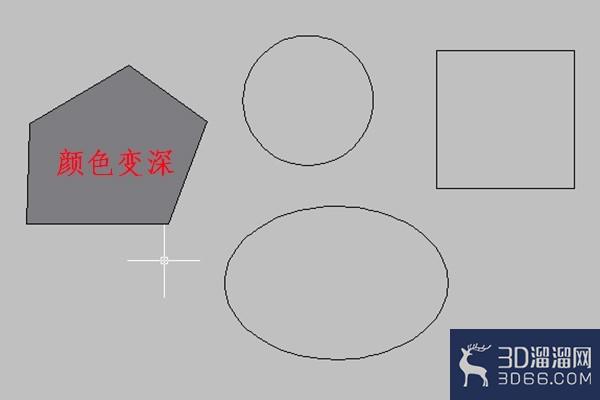 在AutoCAD中对简单图形创建面域的方法