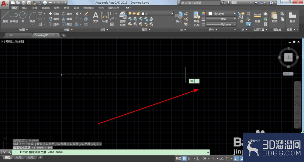 AutoCAD2019怎么画粗线？