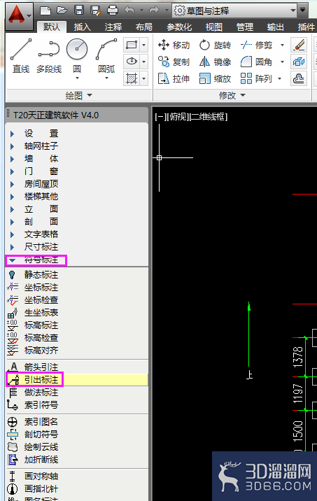 AutoCADT20天正建筑怎么添加符号标注? AutoCADT20天正建筑怎么添加符号标注?