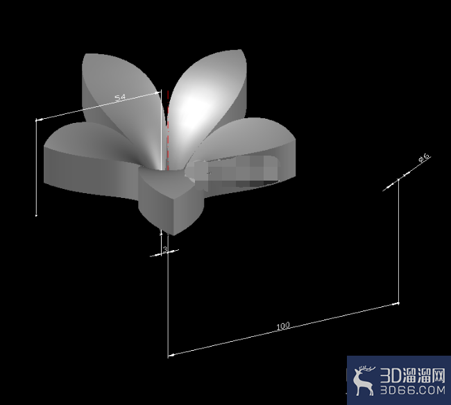 CAD三维花瓣怎么画? CAD三维花瓣怎么画?