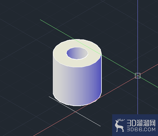 CAD怎么去除圆柱体中心圆柱? CAD怎么去除圆柱体中心圆柱?