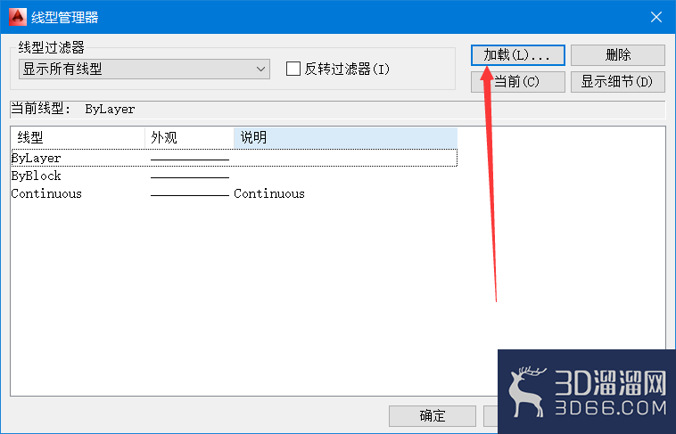 AutoCAD怎么加载新线形？